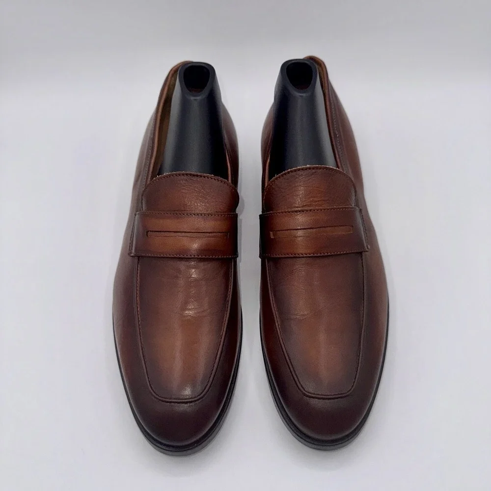 To‎ Boot New York Wakefield Penny Loafer Men's Size 7 Brown Cucio Leather
